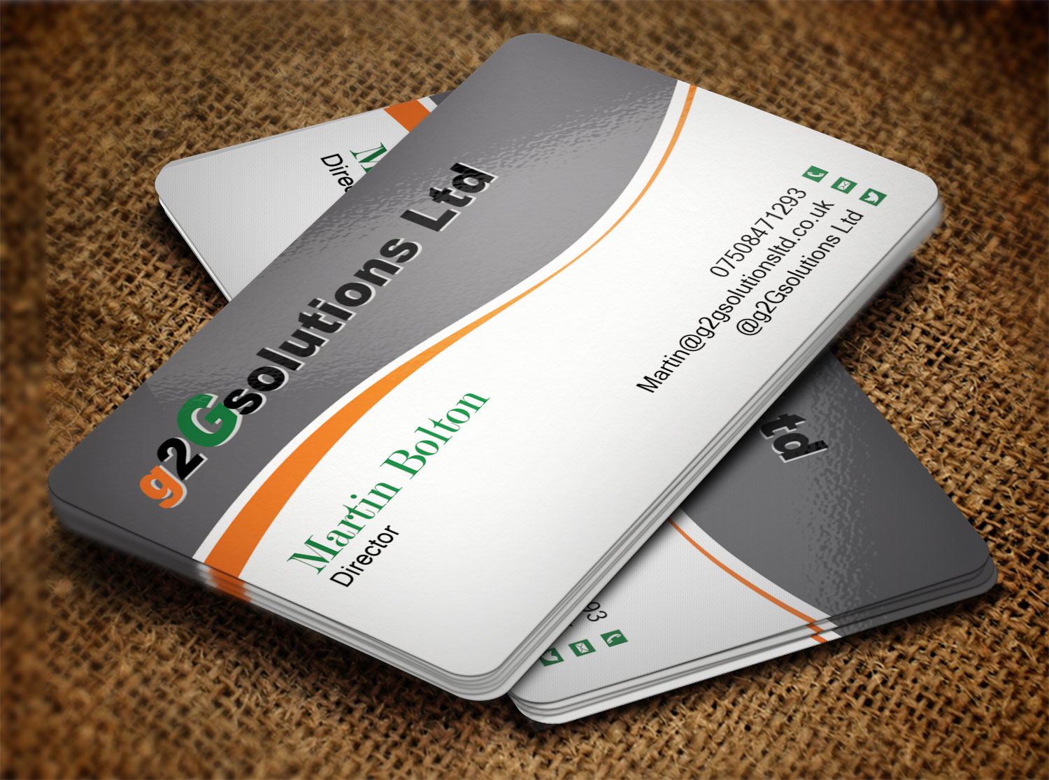 Diseño de Tarjeta de Presentación por Lanka Ama para g2Gsolutions ltd | Diseño: #9388325