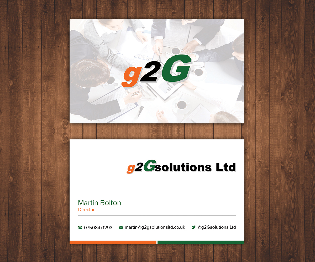Business Card Design by Stylez Designz for g2Gsolutions ltd | Design #9435824