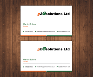 Business Card Design by Stylez Designz for g2Gsolutions ltd | Design: #9435825