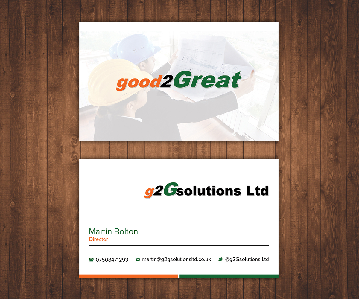 Business Card Design by Stylez Designz for g2Gsolutions ltd | Design #9435834