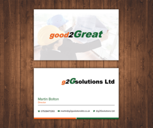 Business Card Design by Stylez Designz for g2Gsolutions ltd | Design: #9435834