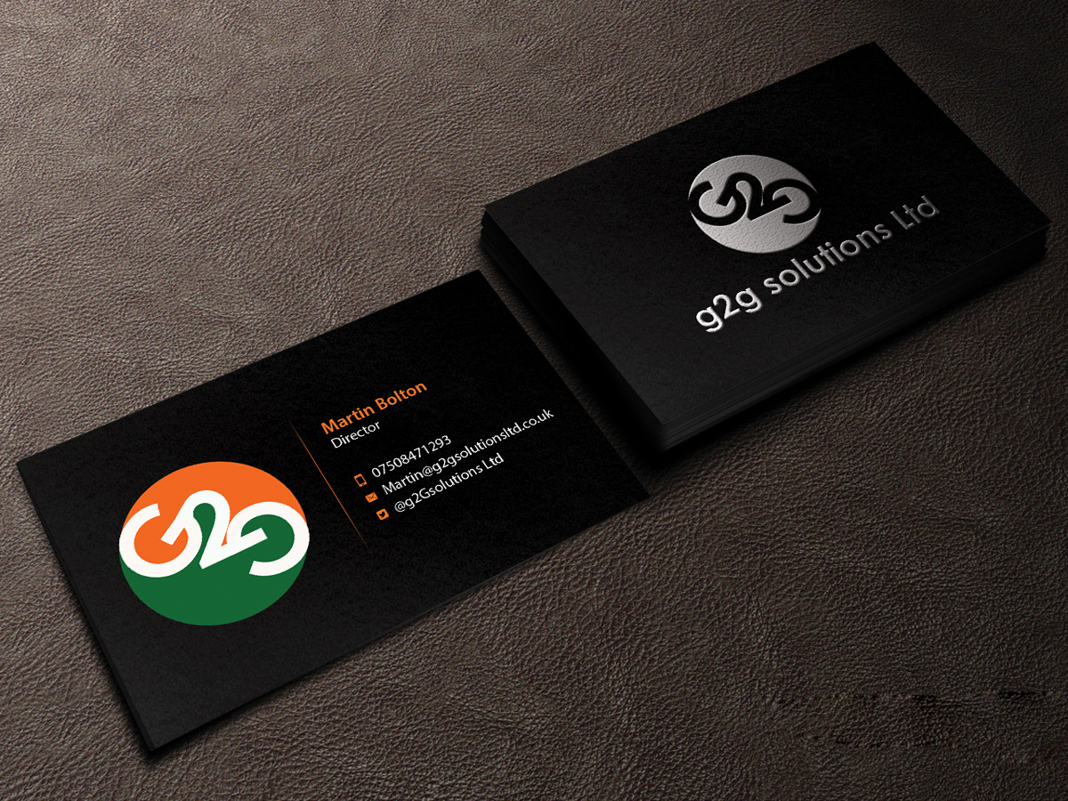 Business Card Design by Creations Box 2015 for g2Gsolutions ltd | Design #9404954