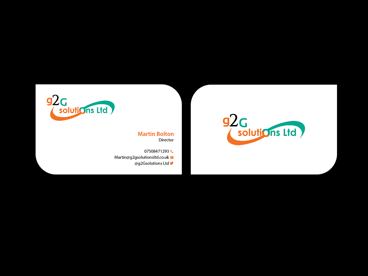 Diseño de Tarjeta de Presentación por Creations Box 2015 para g2Gsolutions ltd | Diseño #9404972