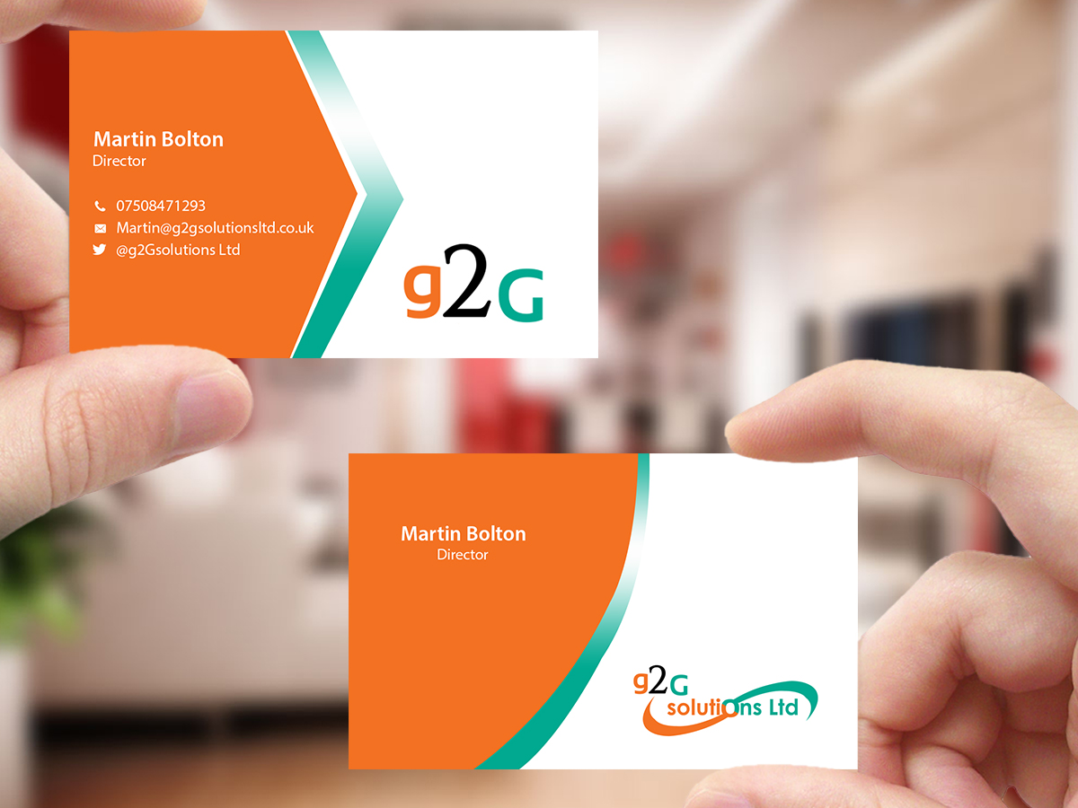 Diseño de Tarjeta de Presentación por Creations Box 2015 para g2Gsolutions ltd | Diseño #9404985