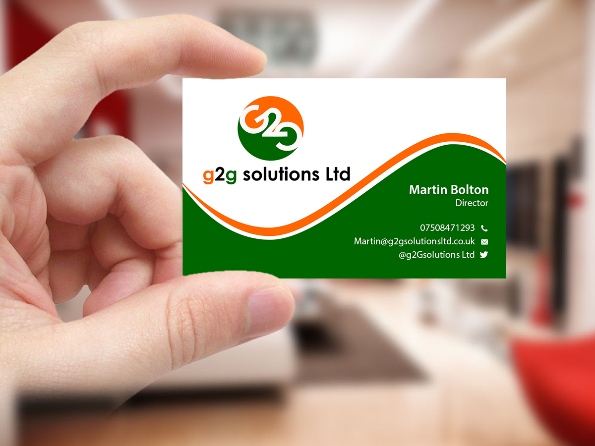 Business Card Design by Creations Box 2015 for g2Gsolutions ltd | Design #9404993