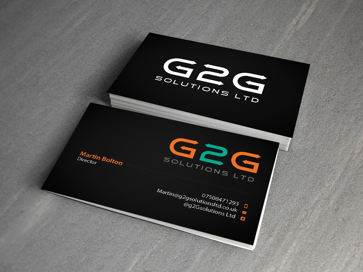 Diseño de Tarjeta de Presentación por Creations Box 2015 para g2Gsolutions ltd | Diseño #9404997