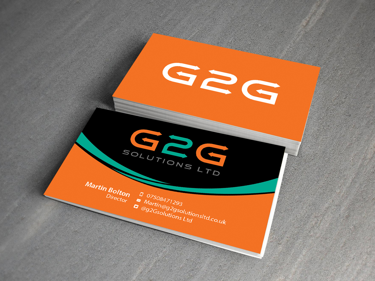 Business Card Design by Creations Box 2015 for g2Gsolutions ltd | Design #9404999