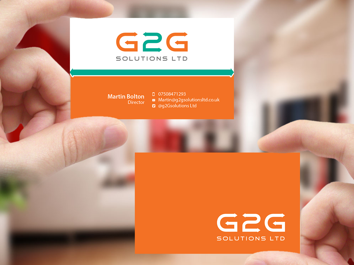 Business Card Design by Creations Box 2015 for g2Gsolutions ltd | Design #9405000