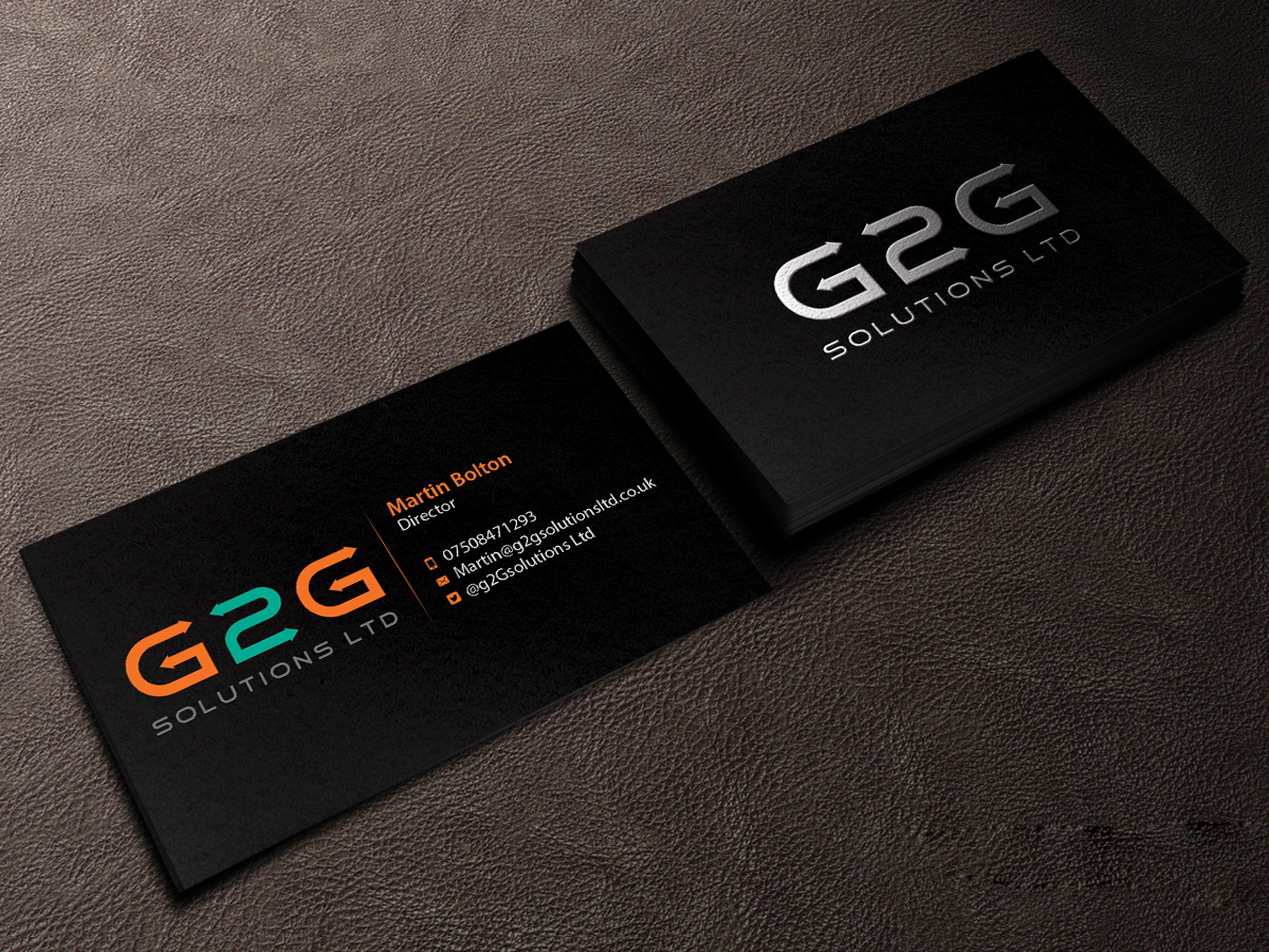Business Card Design by Creations Box 2015 for g2Gsolutions ltd | Design #9405001