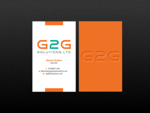 Diseño de Tarjeta de Presentación por Creations Box 2015 para g2Gsolutions ltd | Diseño: #9405003