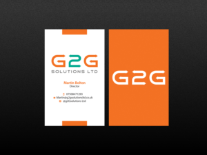 Diseño de Tarjeta de Presentación por Creations Box 2015 para g2Gsolutions ltd | Diseño: #9405004