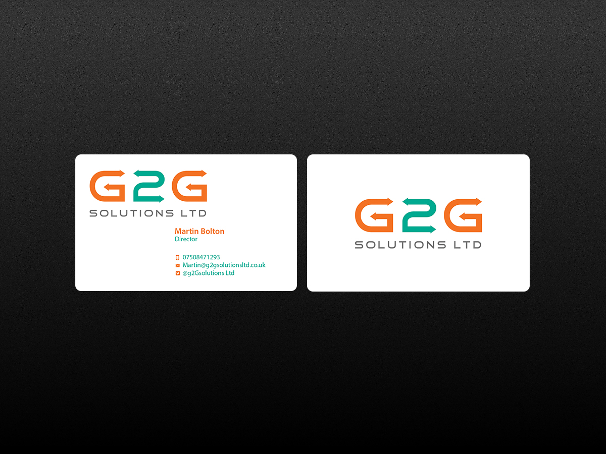 Business Card Design by Creations Box 2015 for g2Gsolutions ltd | Design #9405007