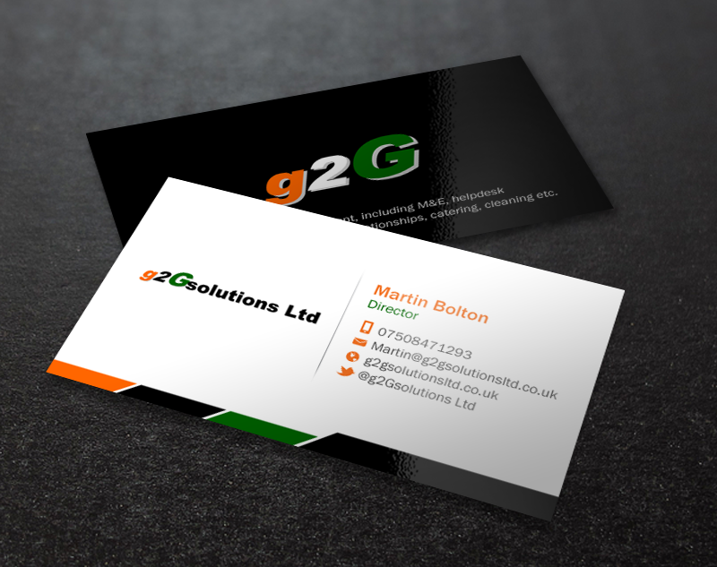 Diseño de Tarjeta de Presentación por Brand aid para g2Gsolutions ltd | Diseño #9394567