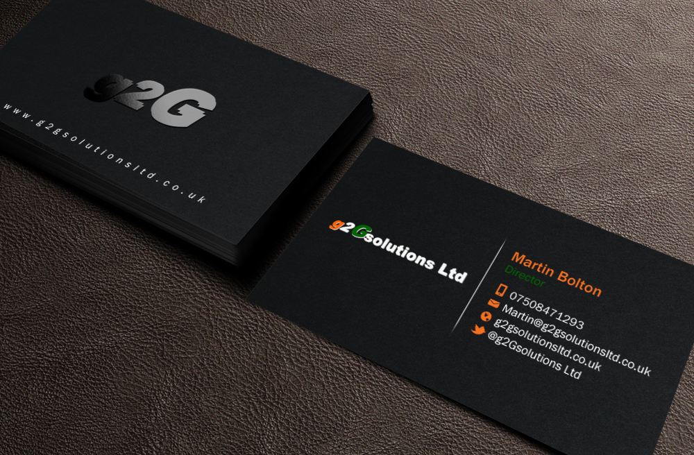 Business Card Design by Brand aid for g2Gsolutions ltd | Design #9394572
