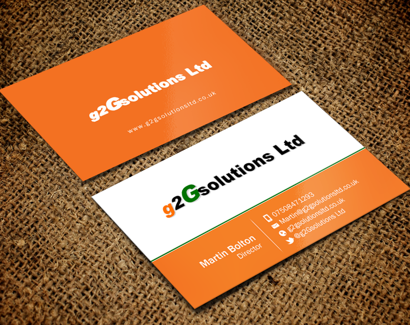 Business Card Design by Brand aid for g2Gsolutions ltd | Design #9405041