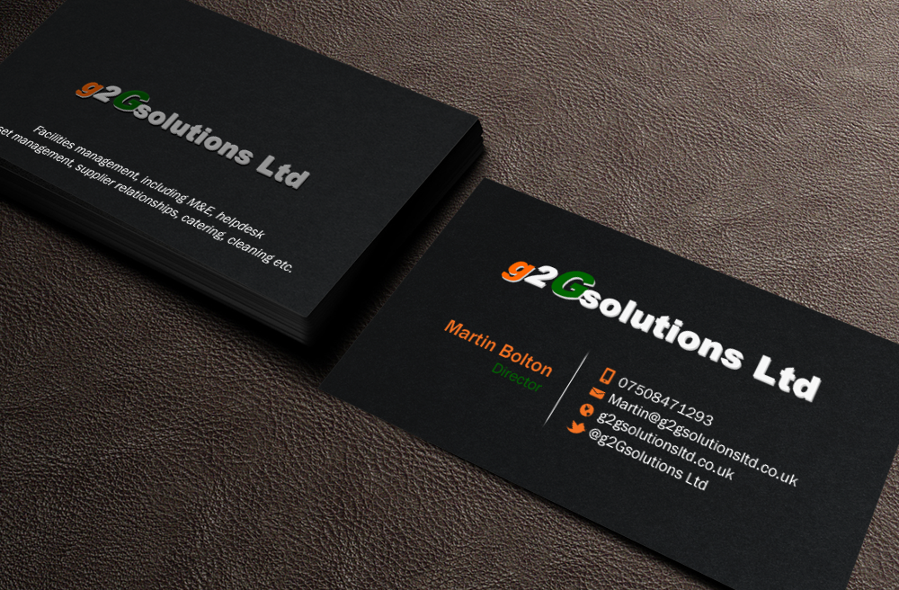 Visitenkarten-Design von Brand aid für g2Gsolutions ltd | Design #9405048