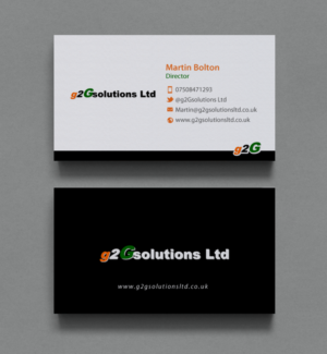 Business Card Design by chandrayaan.creative for g2Gsolutions ltd | Design: #9394449