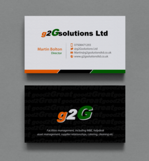 Business Card Design by chandrayaan.creative for g2Gsolutions ltd | Design: #9394456