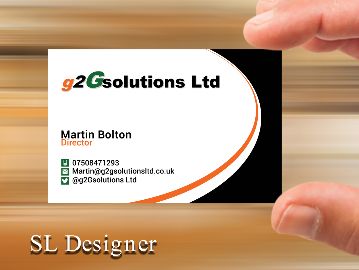 Business Card Design by SL Designer for g2Gsolutions ltd | Design #9385431