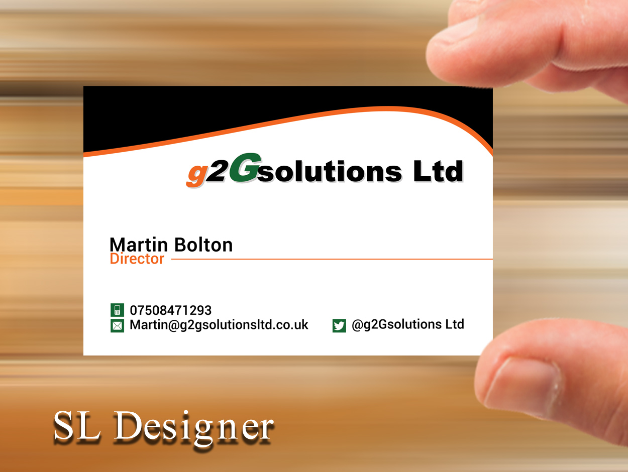 Business Card Design by SL Designer for g2Gsolutions ltd | Design #9385432
