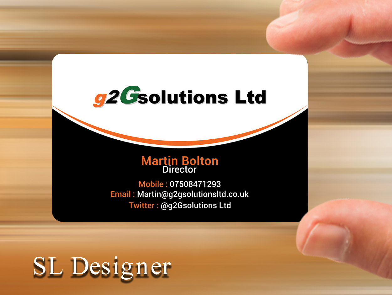 Business Card Design by SL Designer for g2Gsolutions ltd | Design #9385433