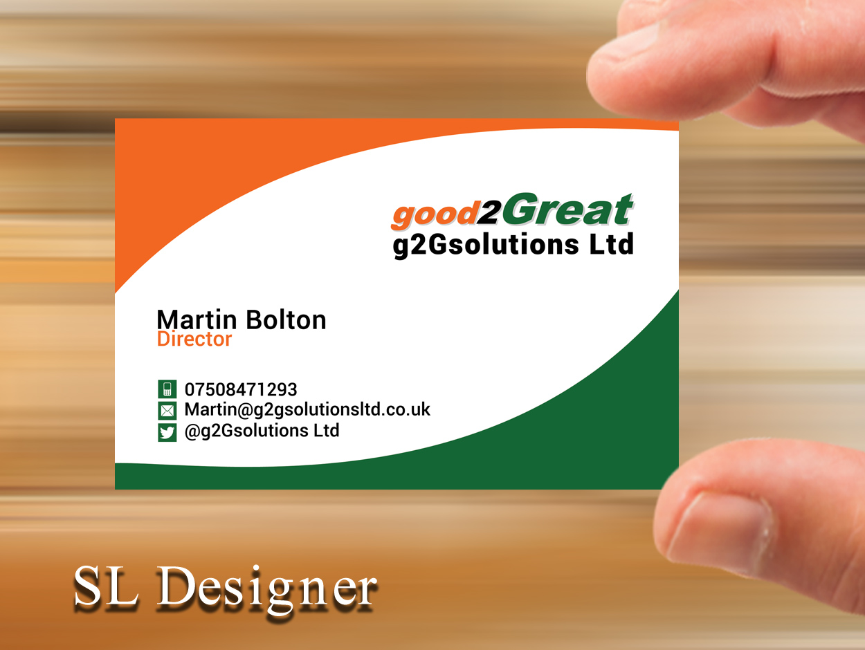 Business Card Design by SL Designer for g2Gsolutions ltd | Design #9385436