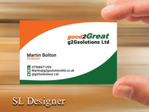 Design de Carte de Visite par SL Designer pour g2Gsolutions ltd | Design : #9385436