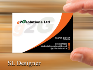 Business Card Design by SL Designer for g2Gsolutions ltd | Design: #9385439
