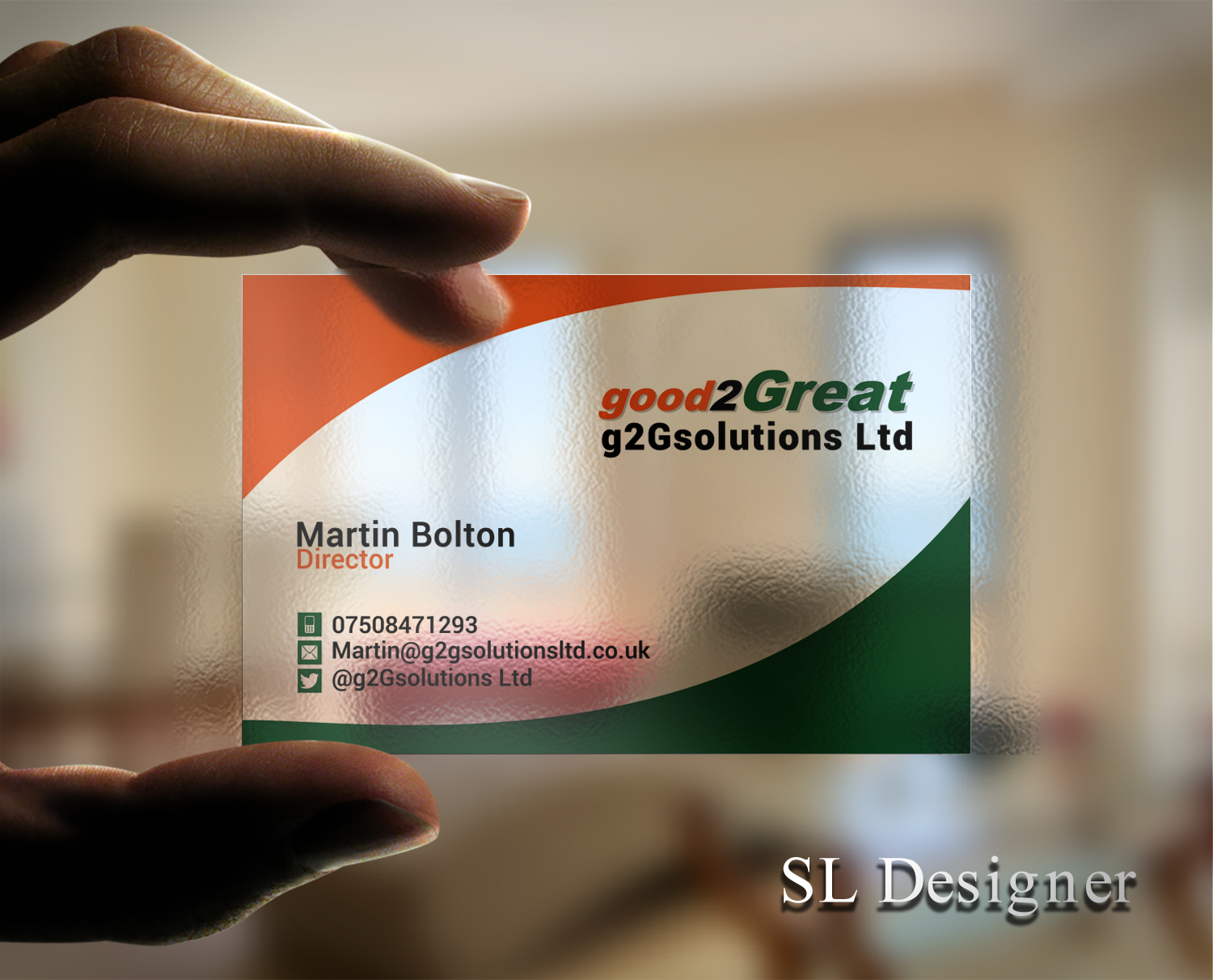 Business Card Design by SL Designer for g2Gsolutions ltd | Design #9385441