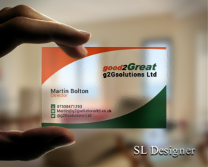 Business Card Design by SL Designer for g2Gsolutions ltd | Design: #9385441