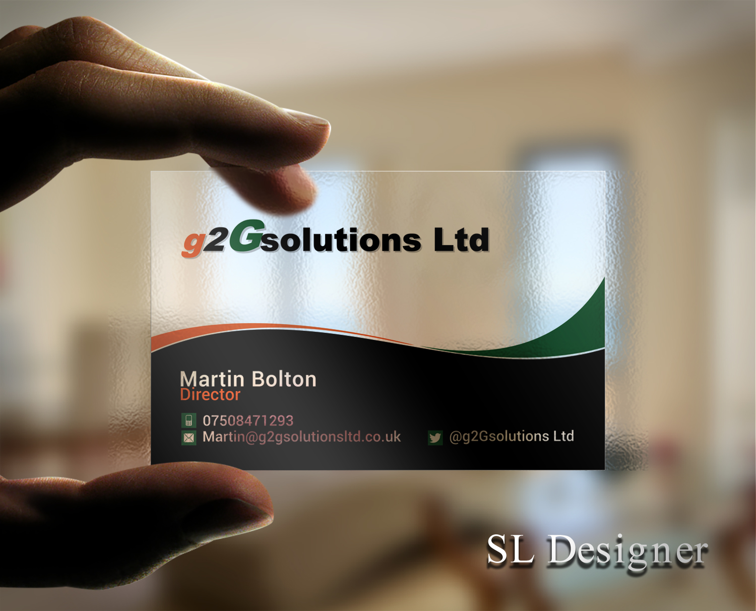 Diseño de Tarjeta de Presentación por SL Designer para g2Gsolutions ltd | Diseño #9385443