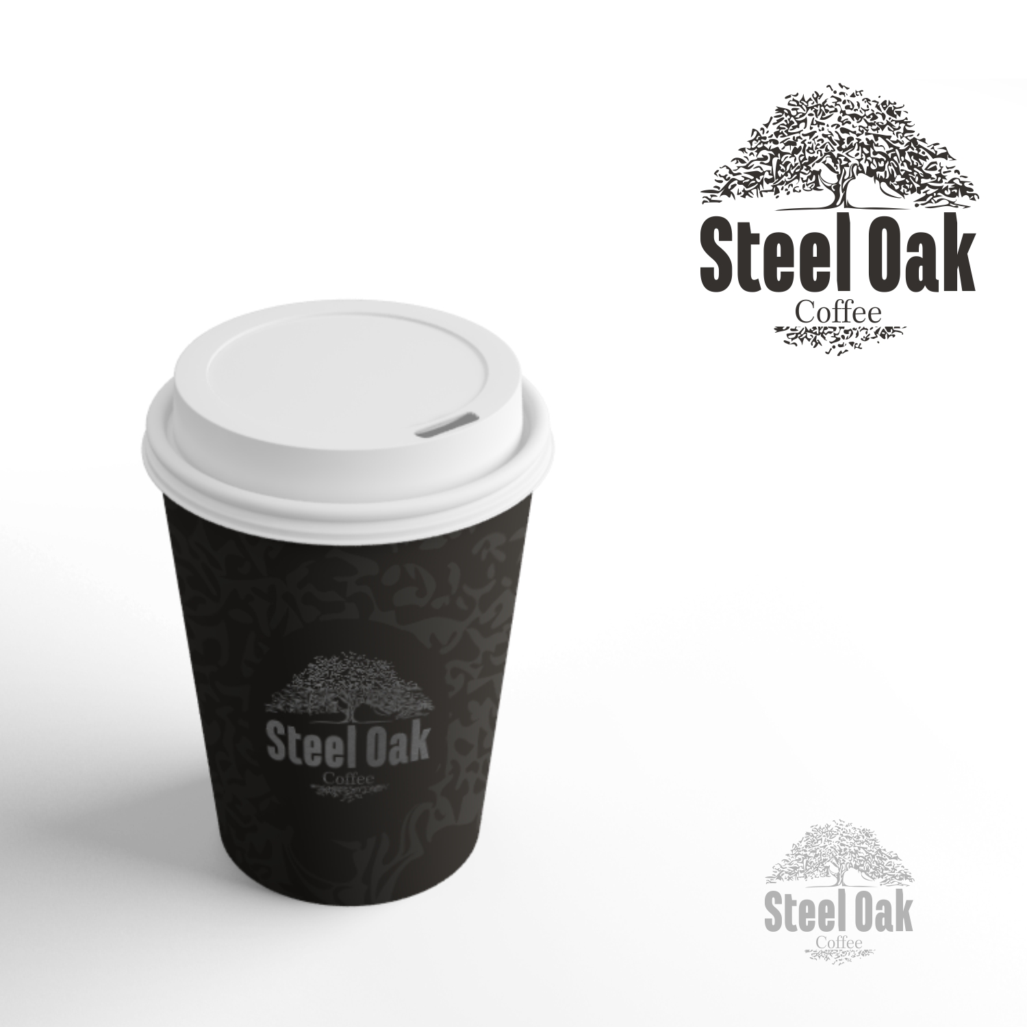 Logo-Design von QuattroCreative für Steel Oak Coffee | Design #9471345