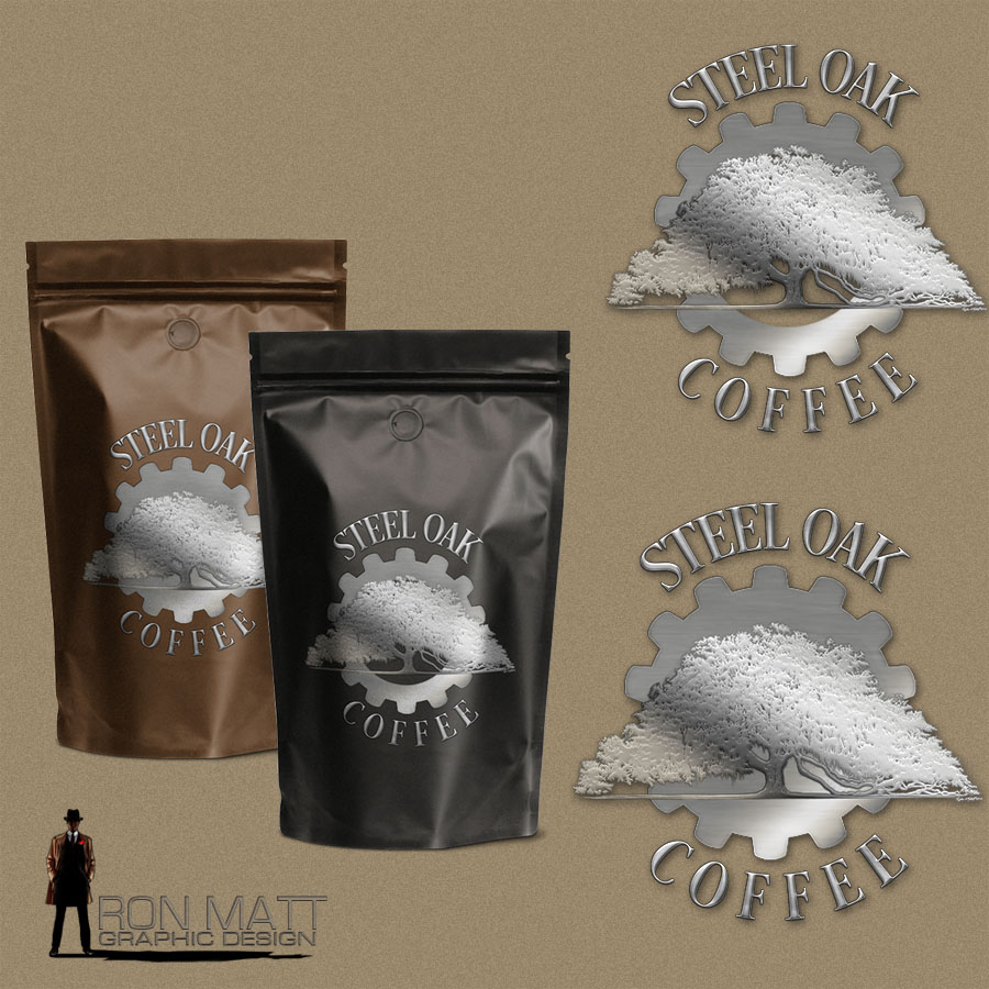 Logo-Design von rmdsgn für Steel Oak Coffee | Design #9471232