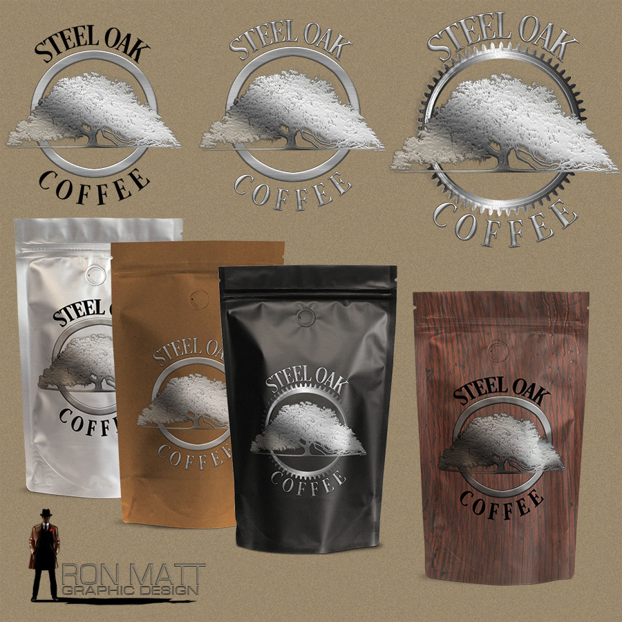 Logo Design by rmdsgn for Steel Oak Coffee | Design #9477519