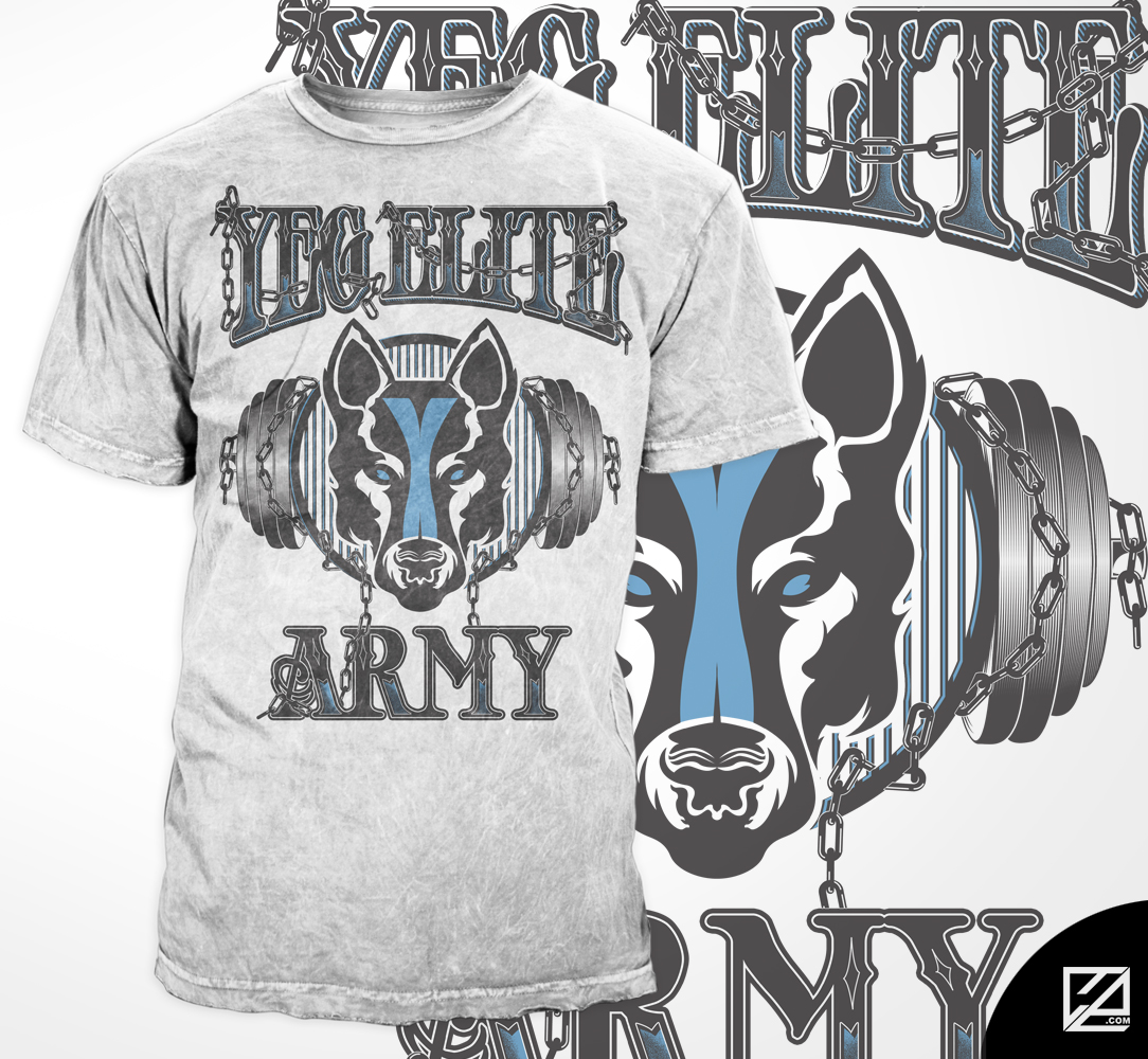 T-shirt Design by Aurelio III for YEG ELITE | Design #9550252