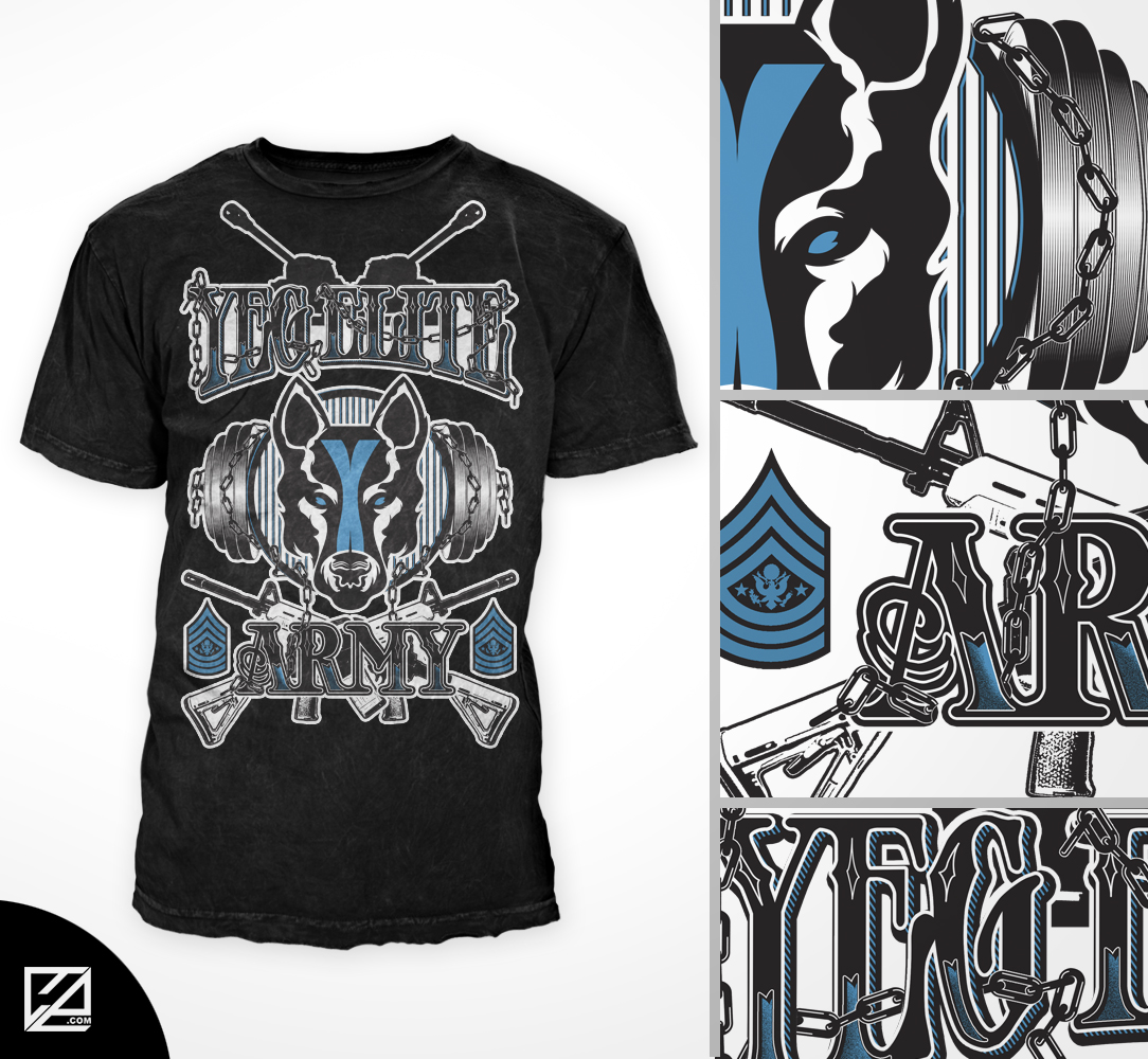 T-shirt Design by Aurelio III for YEG ELITE | Design #9591101