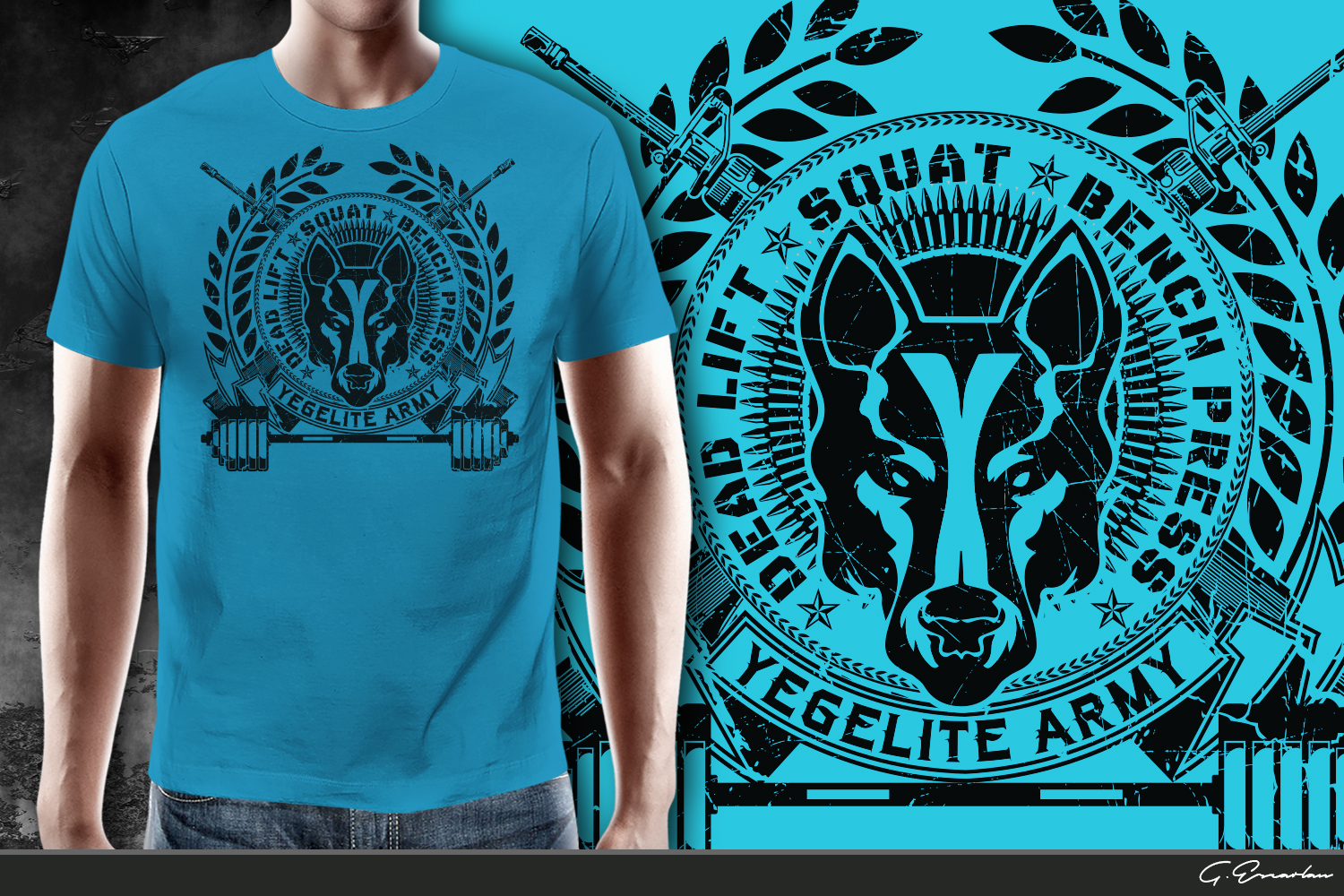 T-shirt Design by gekgrfx for YEG ELITE | Design #9556181