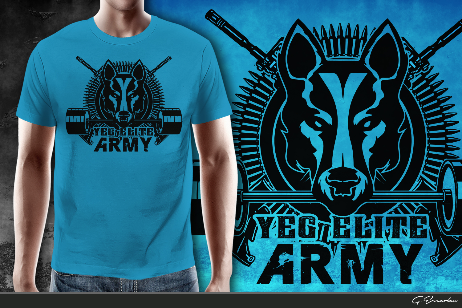 T-shirt Design by gekgrfx for YEG ELITE | Design #9598214