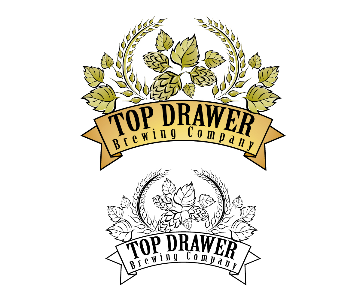Logo Design by blue eye for Top Drawer Brewing Company | Design #9395452