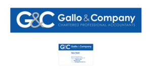 Logo-Design von Innerworld Designs ltd. für Gallo & Company Chartered Accountants | Design #9387169