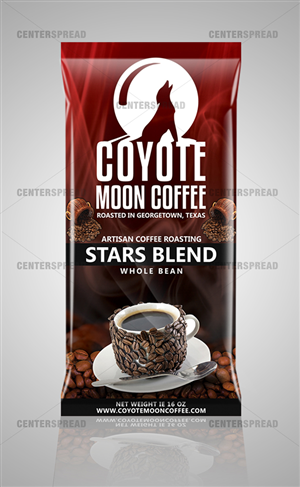 Graphic Design by CENTERSPREAD for Coyote Moon Coffee | Design: #2081742