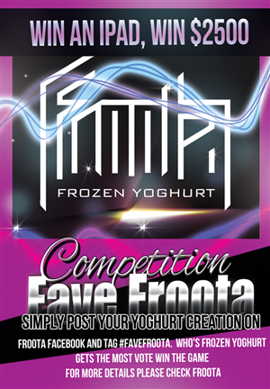 Frozen Yoghurt Flyer Design Project