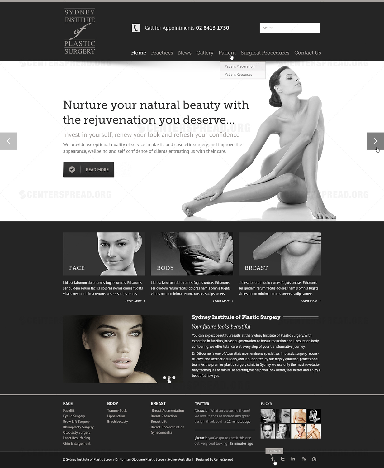Web Design by CENTERSPREAD for Dr Turner | Design #9393262