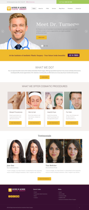 Web Design by Designing Fever for Dr Turner | Design #9390129