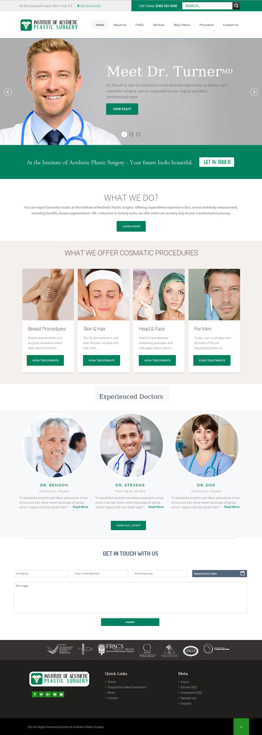 Web Design by Designing Fever for Dr Turner | Design #9398301