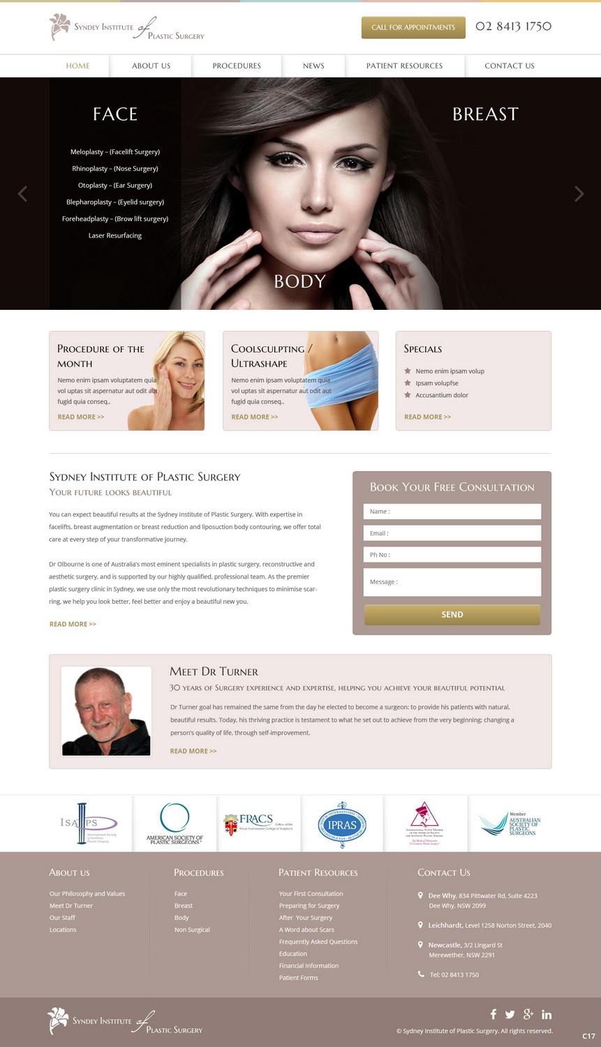 Web-Design von pb für Dr Turner | Design #9406308