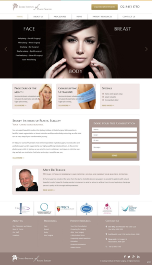 Web Design by pb for Dr Turner | Design: #9406308