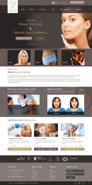 Web Design by pb for Dr Turner | Design: #9407925