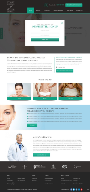 Web Design by pb for Dr Turner | Design: #9407928