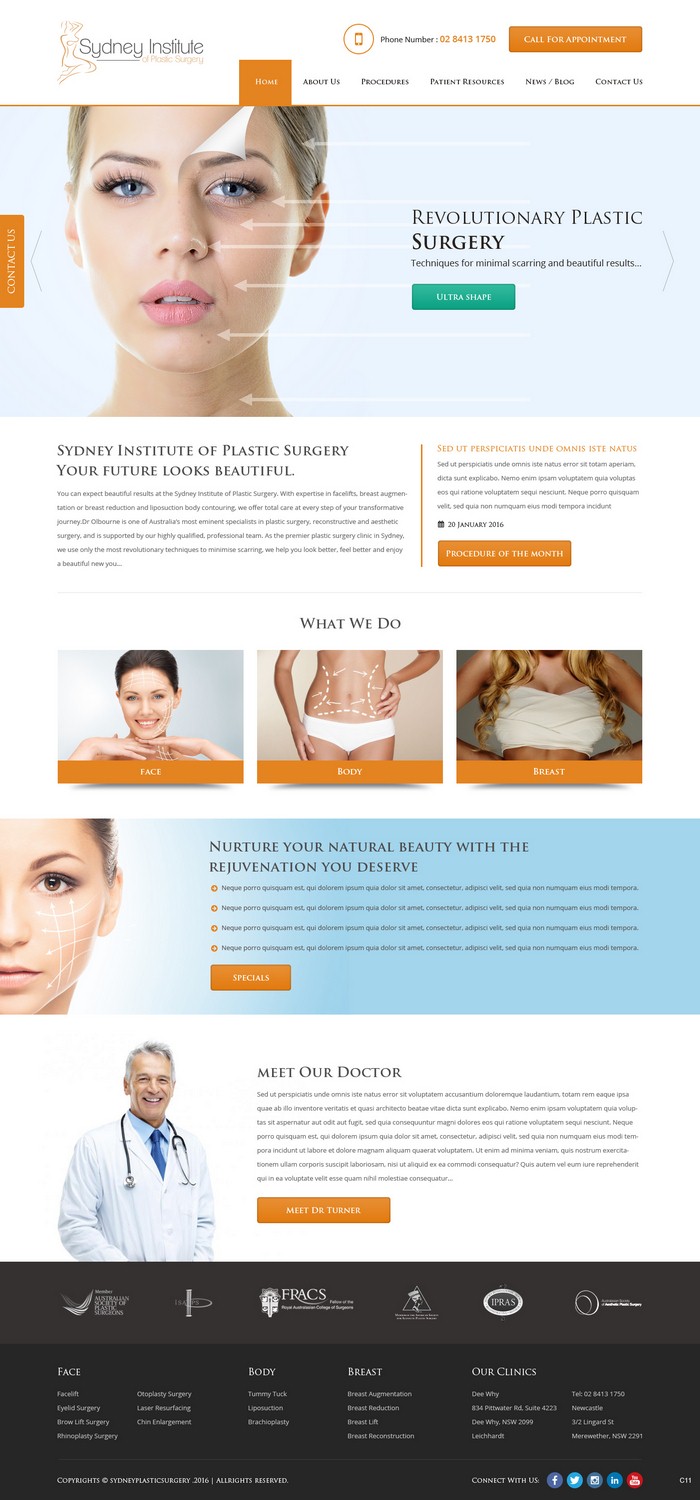Web Design by pb for Dr Turner | Design #9417381